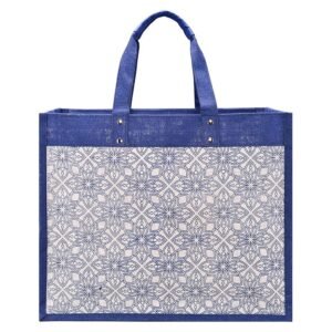 Jute Carry Tote with Zip