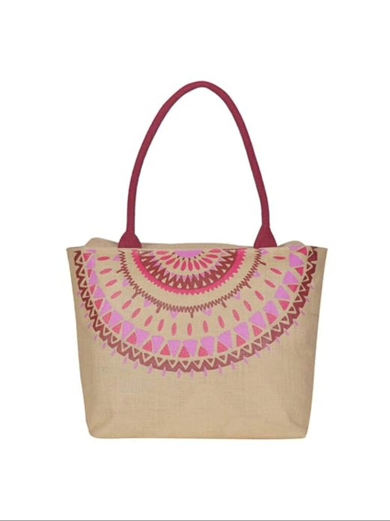 Eco friendly jute cottage bag women's