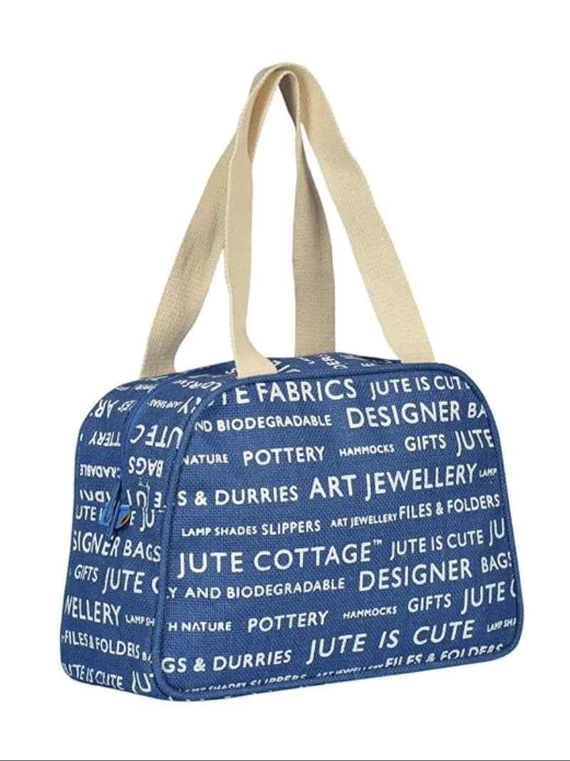 Jute Cottage Jute Bags for Lunch for Women and Men