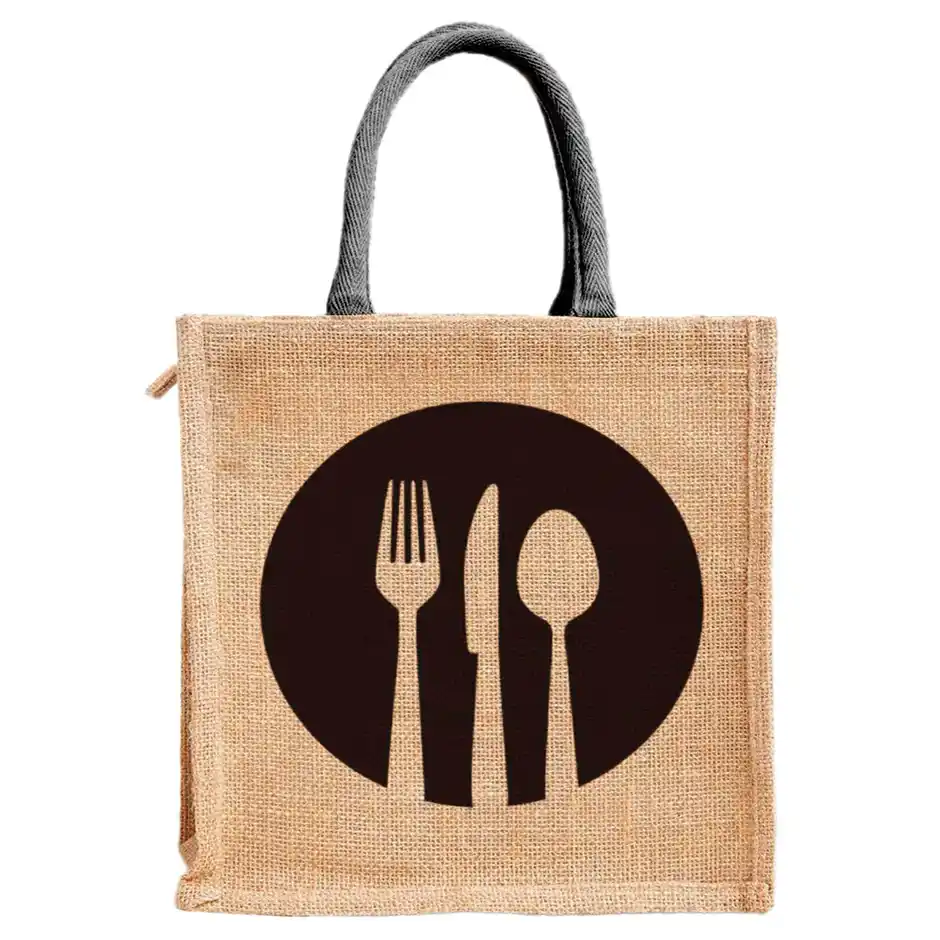 Manufacturer & Supplier in India & Worldwide Awaiting product image Jute Eco Friendly Shopping Bag with Zip | Manufacturer & Supplier in India & Worldwide