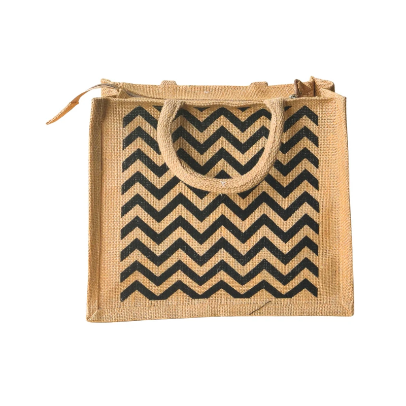 Printed Jute Regular Lunchbag