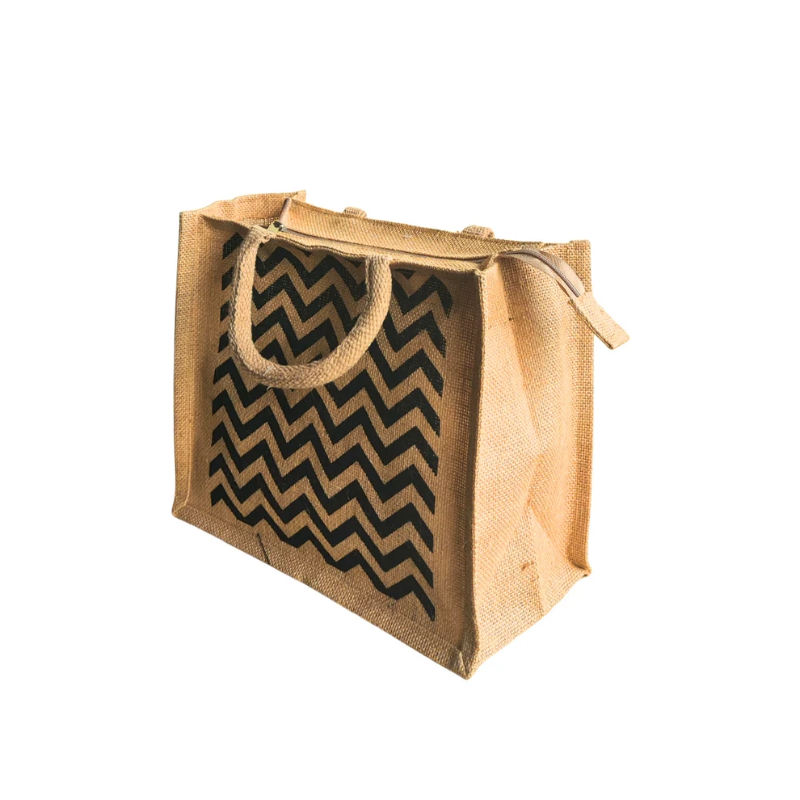 Printed Jute Regular Lunchbag