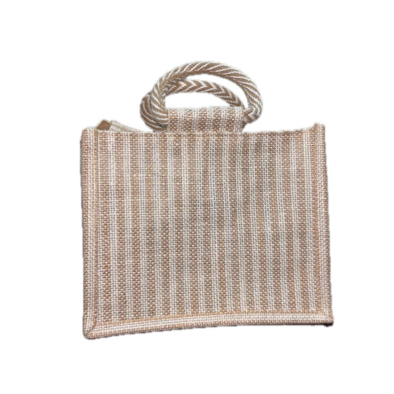 Designer Jute Bag with Transparent Window
