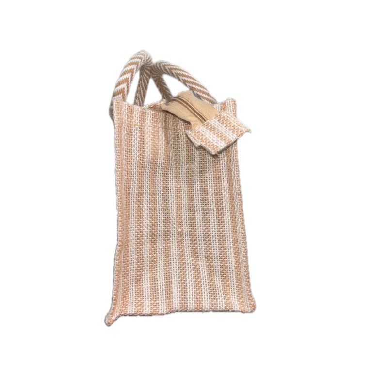 Designer Jute Bag with Transparent Window